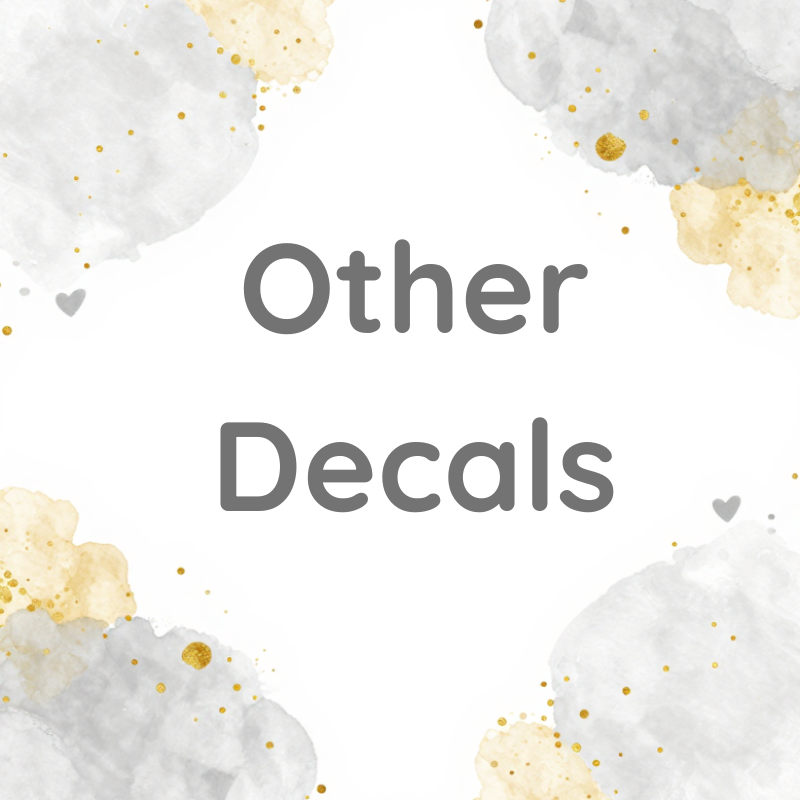 Other Decals (hunting, simple designs, phrases, etc)