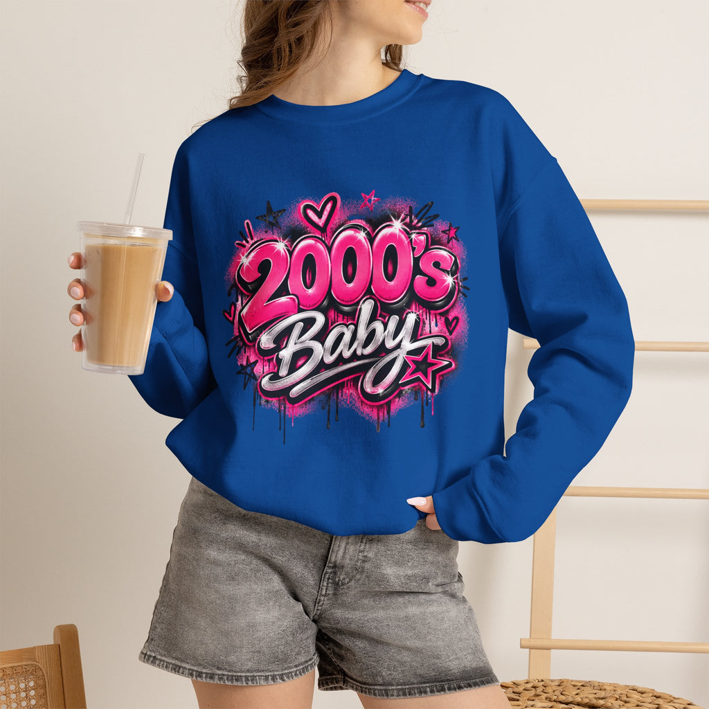 2000s Baby Graffiti Nostalgia Crewneck Sweatshirt