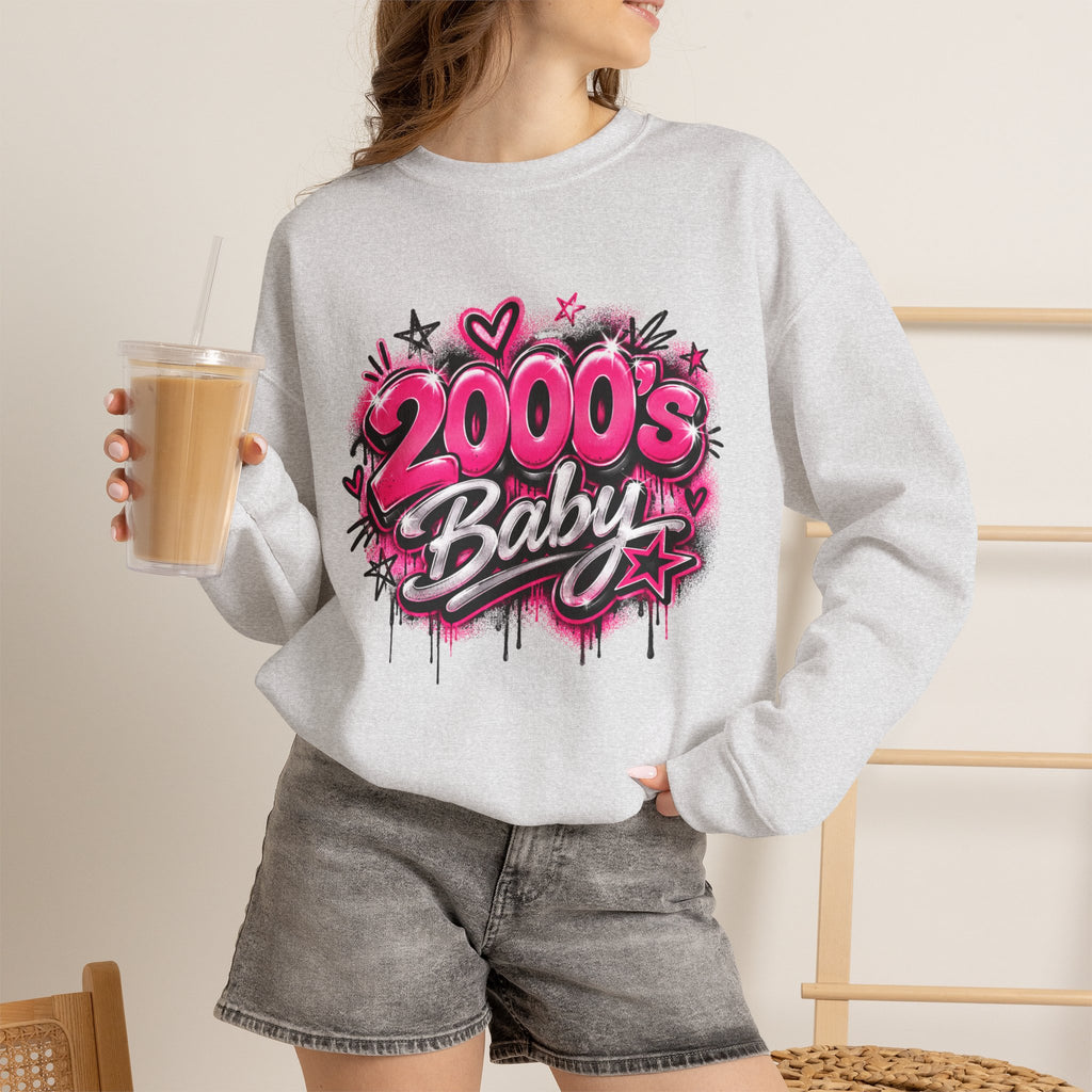 2000s Baby Graffiti Nostalgia Crewneck Sweatshirt