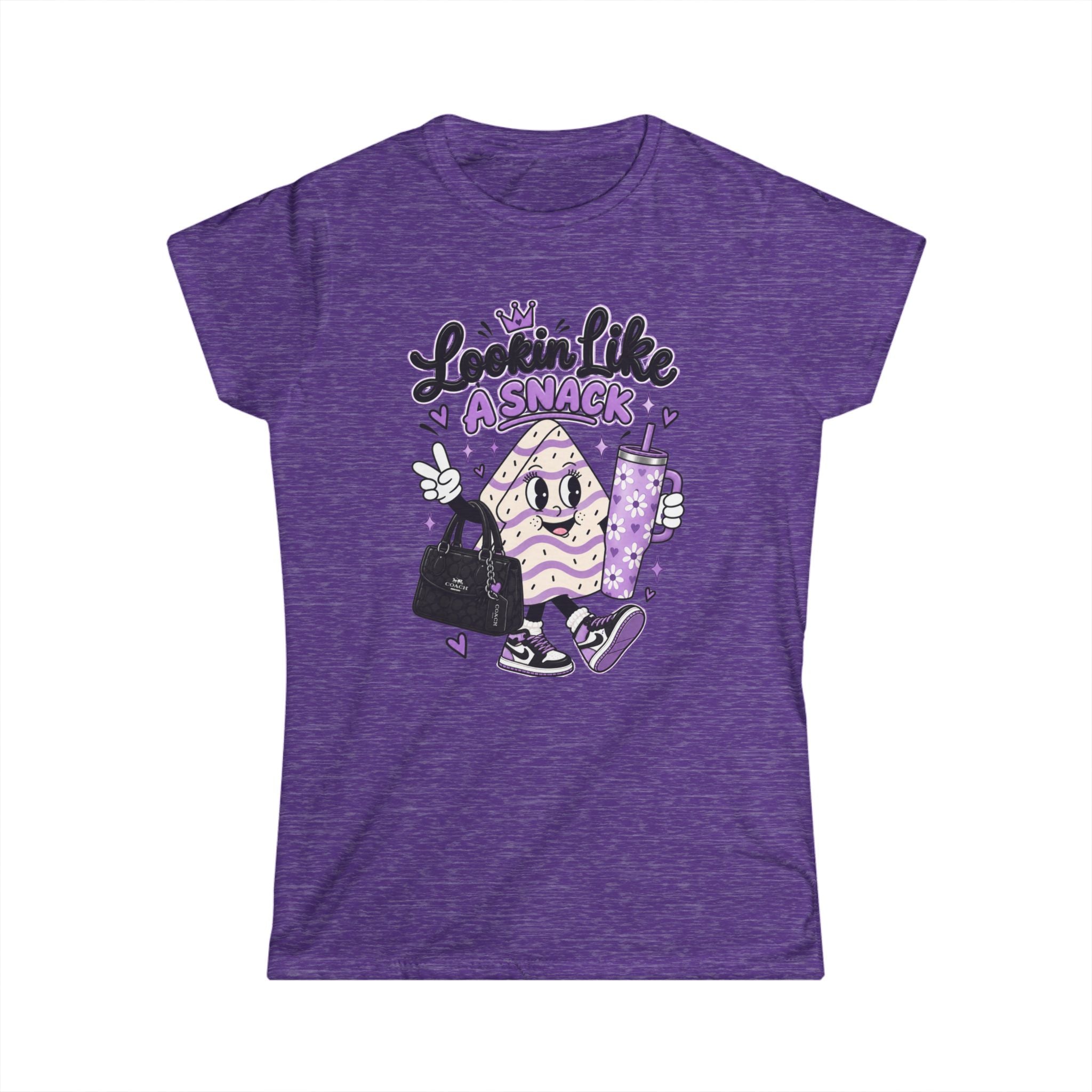 Lookin’ Like a Snack Purple Glam Women’s Softstyle Tee