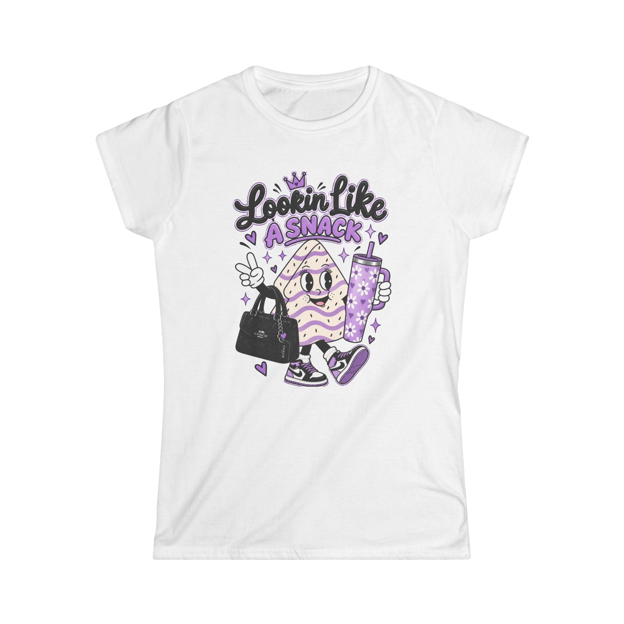 Lookin’ Like a Snack Purple Glam Women’s Softstyle Tee