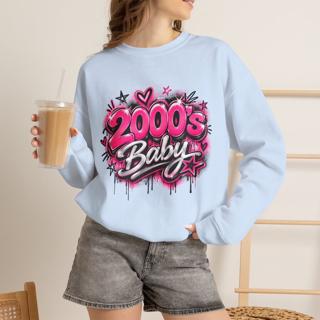 2000s Baby Graffiti Nostalgia Crewneck Sweatshirt