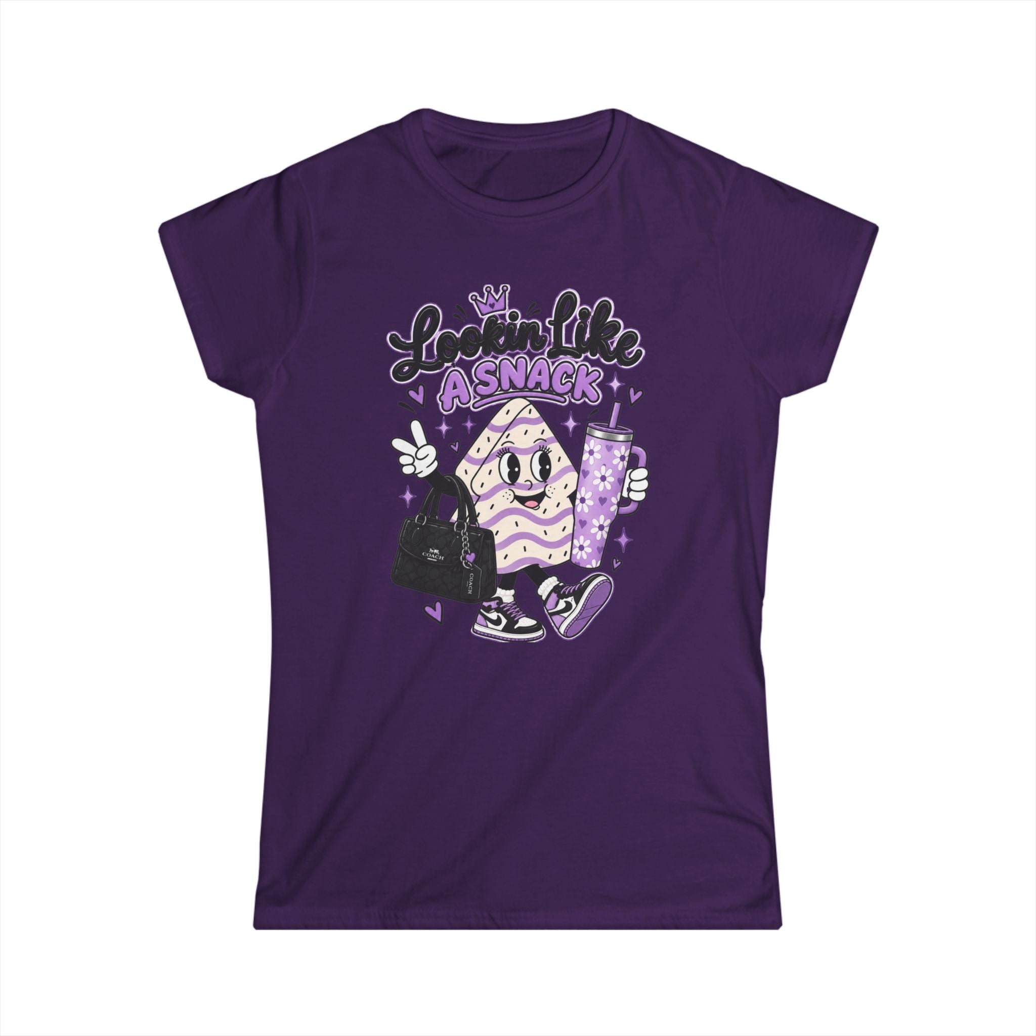 Lookin’ Like a Snack Purple Glam Women’s Softstyle Tee