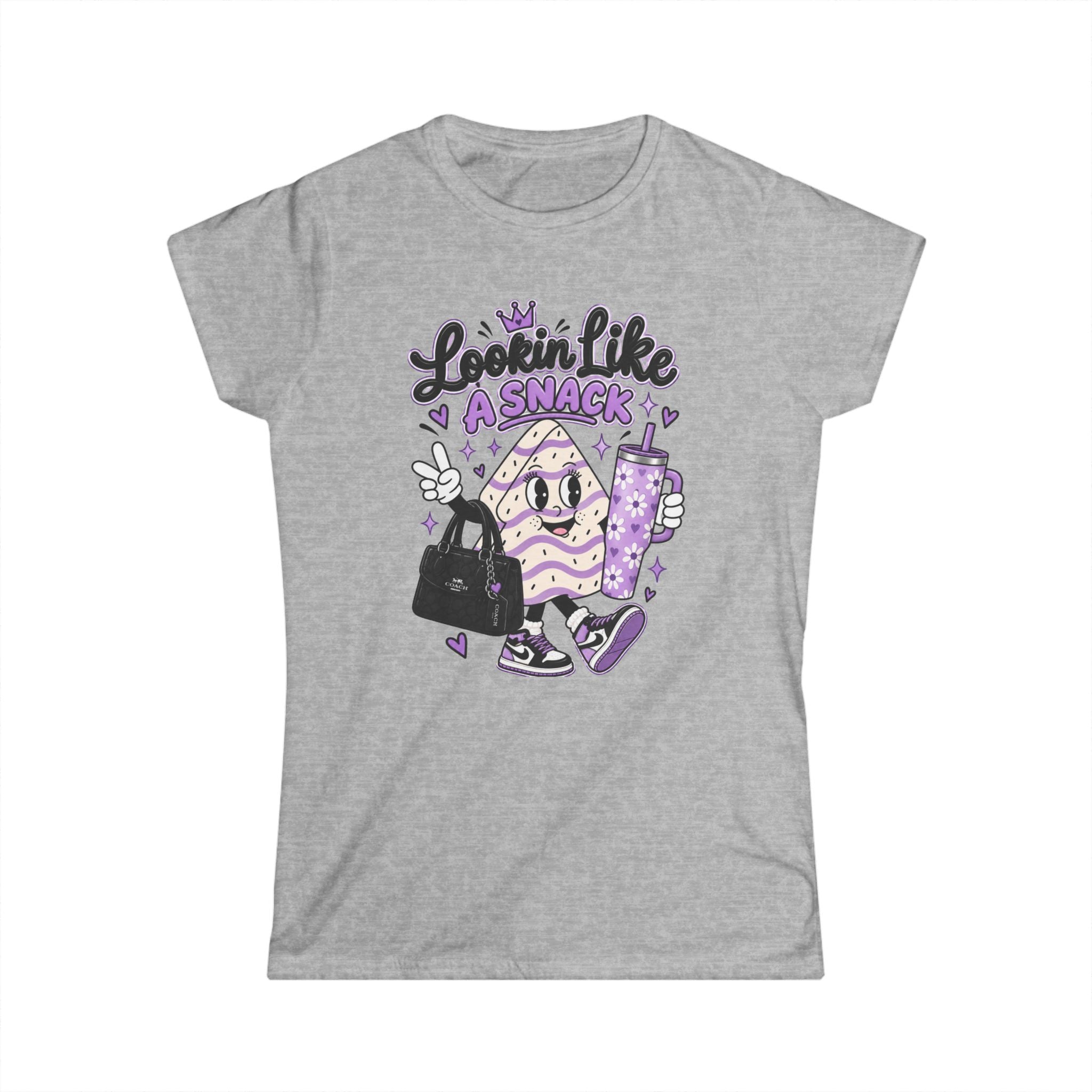 Lookin’ Like a Snack Purple Glam Women’s Softstyle Tee