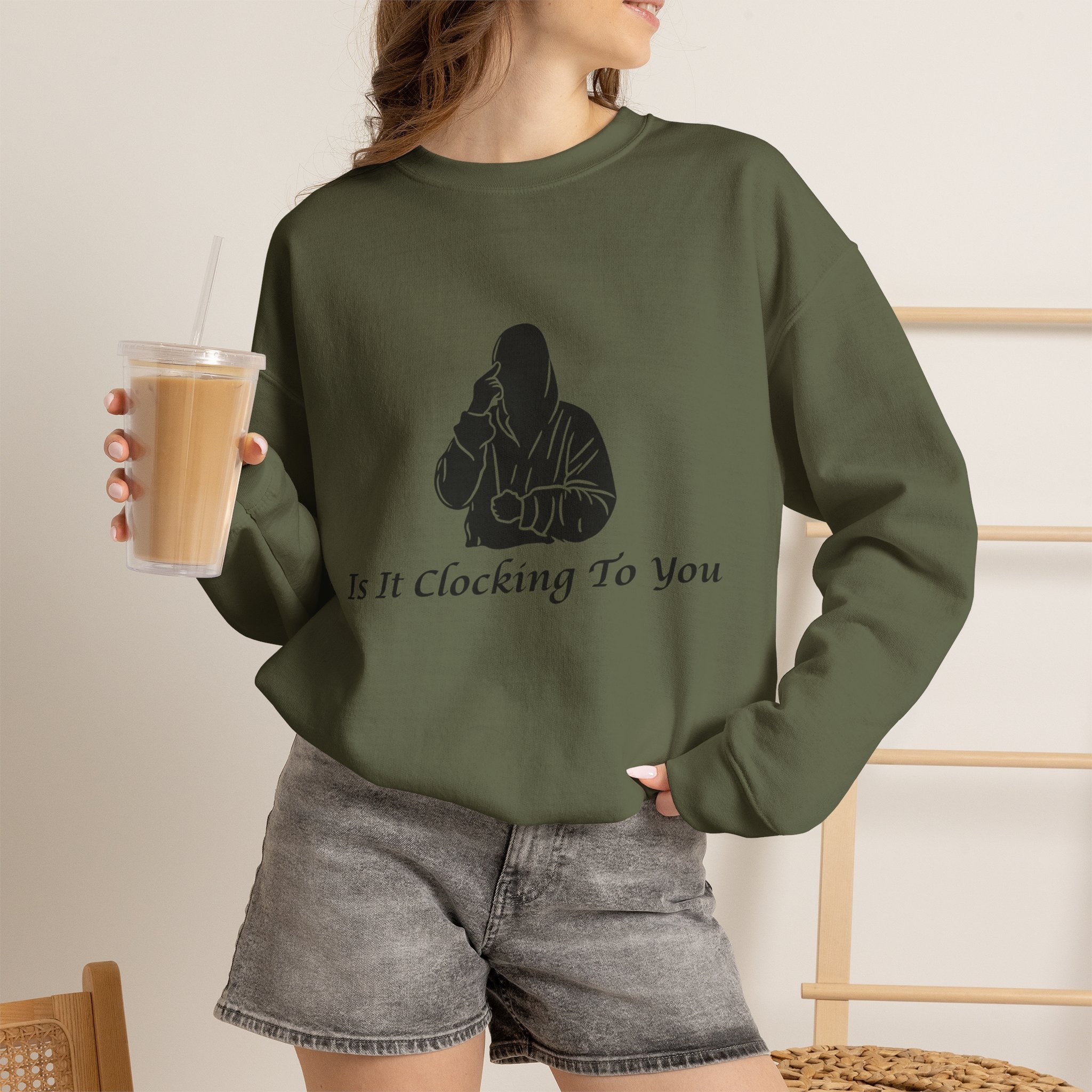 Is It Clocking Crewneck