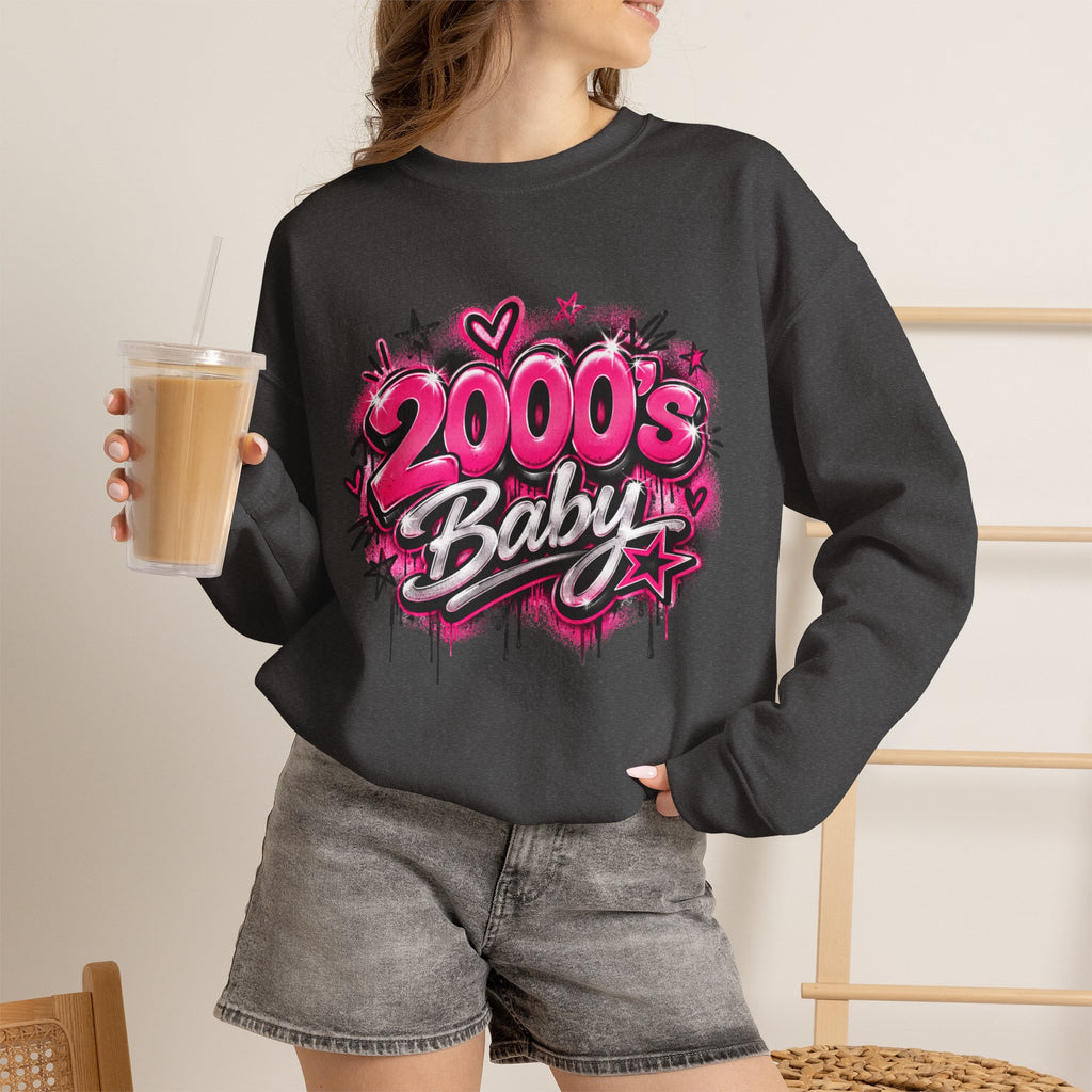 2000s Baby Graffiti Nostalgia Crewneck Sweatshirt
