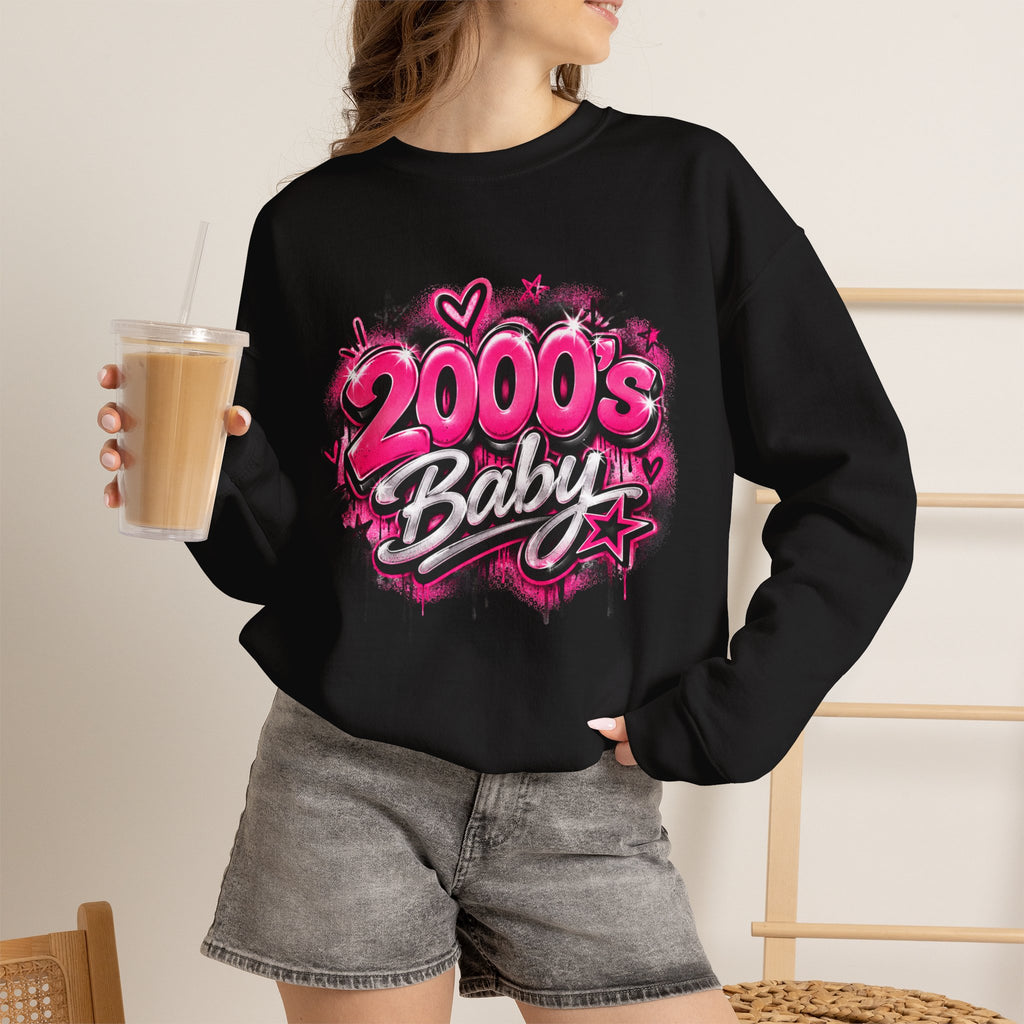 2000s Baby Graffiti Nostalgia Crewneck Sweatshirt