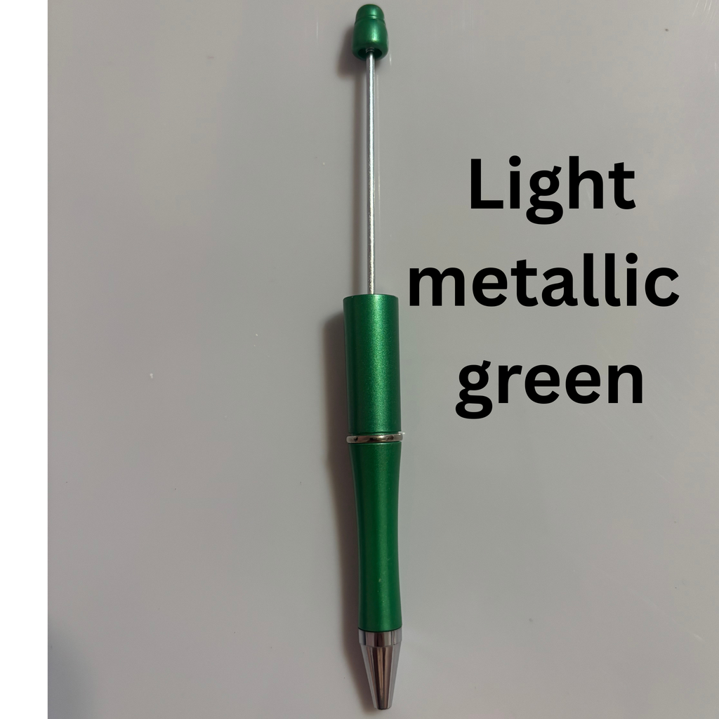 Green Beadable Pens