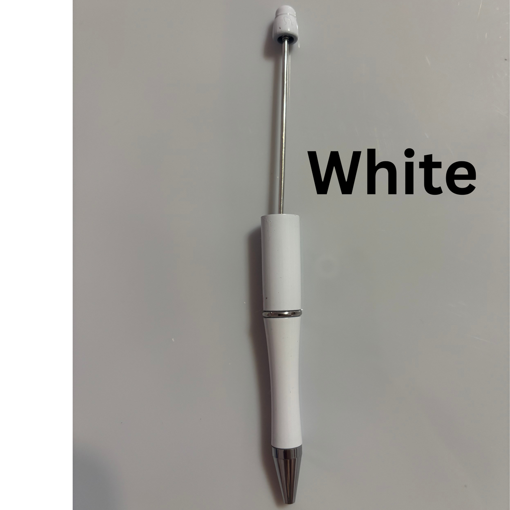 White Beadable Pens