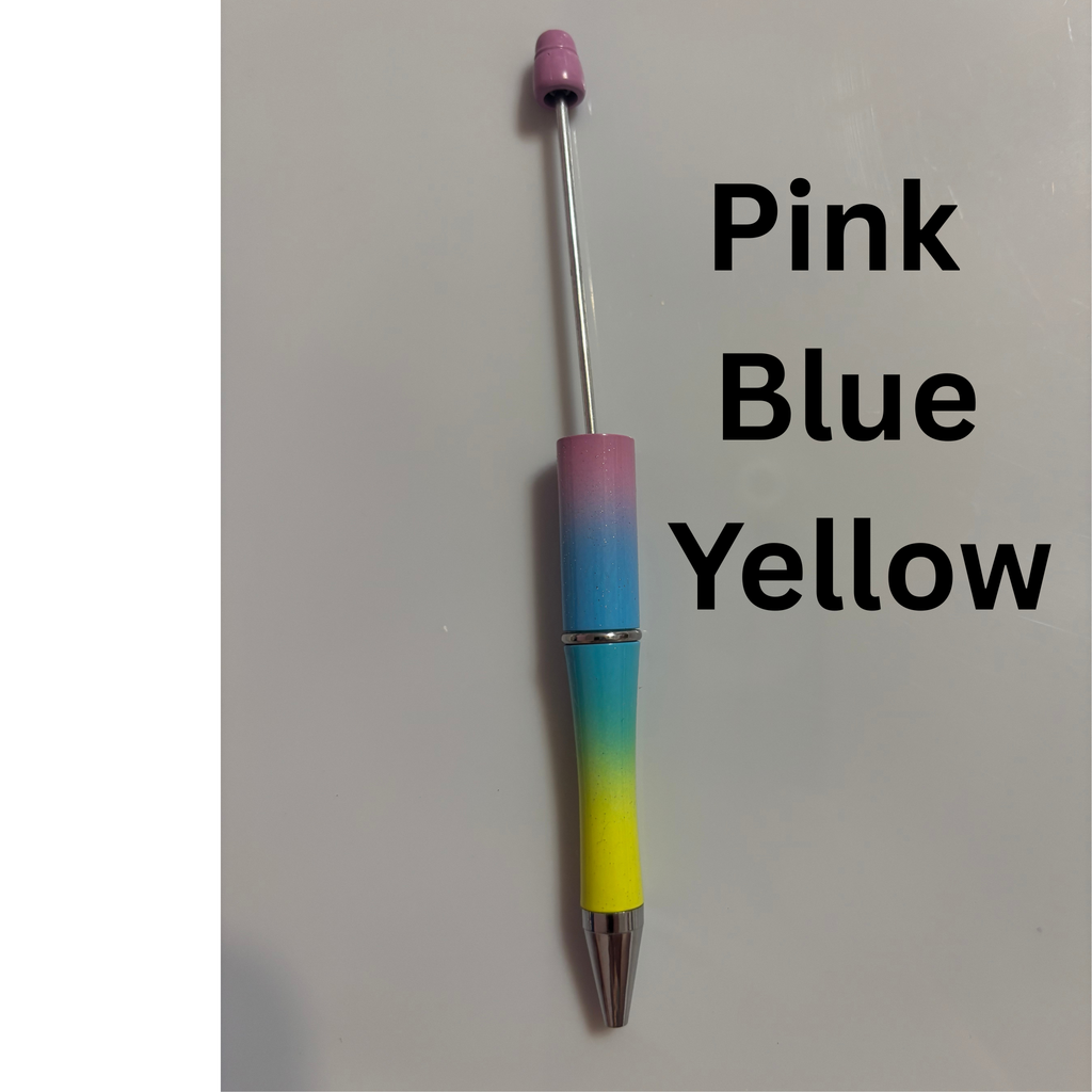 Ombre Glitter Beadable Pens