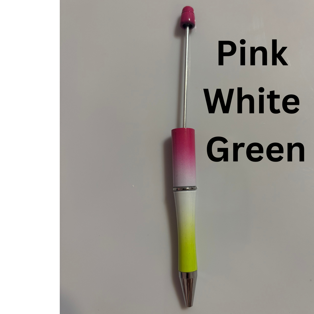 Ombre Glitter Beadable Pens
